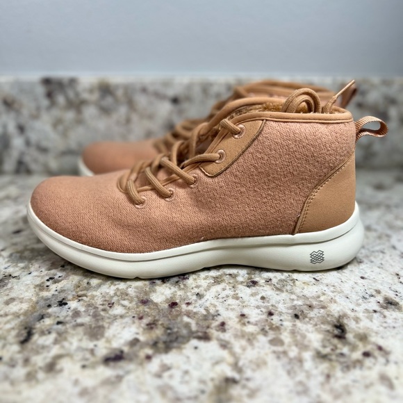 FLX Envision Dynamic Wool Blend High-Top Pink Shoes Sneakers Size 7 NWT - Picture 5 of 7